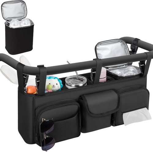 Double stroller organizer - double,