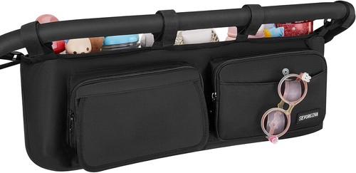 Double stroller organizer - double, with