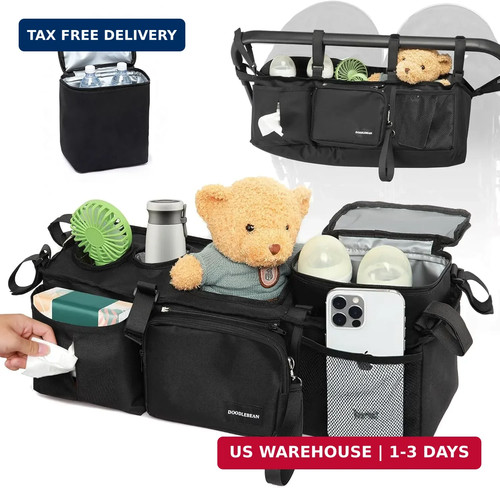 Double stroller organizer for - organizer,