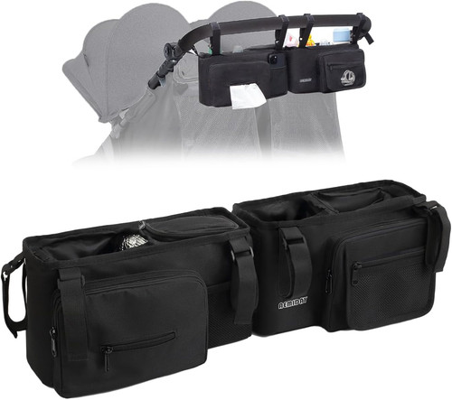 Double stroller organizer - double,