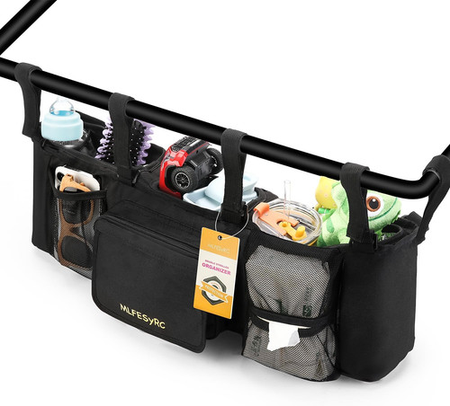 Double stroller organizer for - stroller,