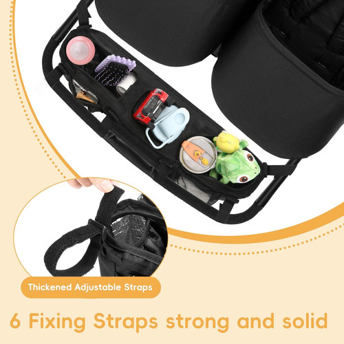Double stroller organizer for - stroller,