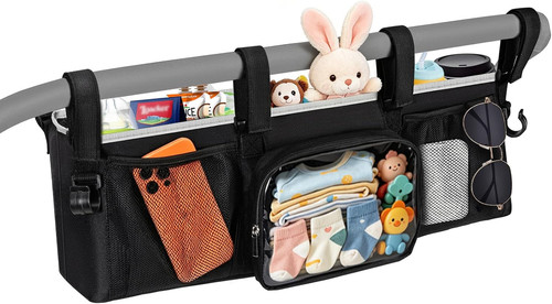 Double stroller organizer for - stroller,